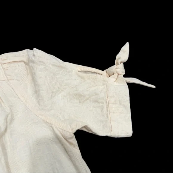 FRNCH Paris Cream Cotton Button Front Romper XS NWOT - Picture 7 of 8